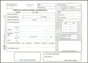 Príkaz k zdravotn.transp. (100 ks)