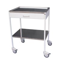 Stolík nástrojový,2-pl,zásuv,nerez