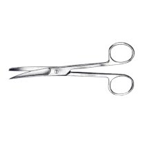 Nožnice zahnuté hrotnatotupé, 13 cm