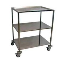 Stolík nástrojový, 3-pl, nerez