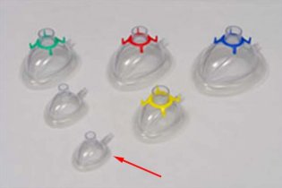 Maska jednoraz, neonatálna, veľ.0