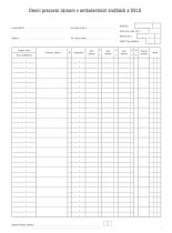 Denný prac.záznam v amb.službách