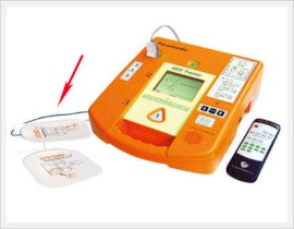 Defibr.elektródy trenažéra ERT, pár