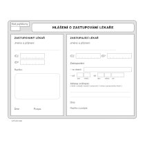 Správa o zastúpenie lekára (100 ks)